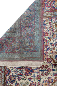 Antique Persian Kashan Mohtasham 200x130cm