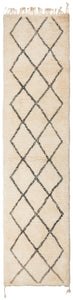 LIVI Moroccan Berber Beni Ourain Runner 363x85cm