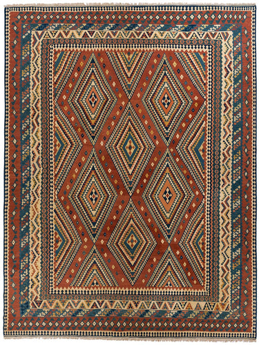Vintage Persian Qashqai Kilim 480x405 cm